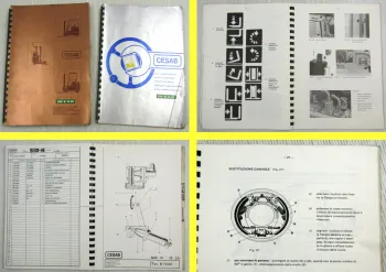 Cesab SID-H-15-20 Uso E Manutenzione + Catalogo Parti Di Ricambio 1977