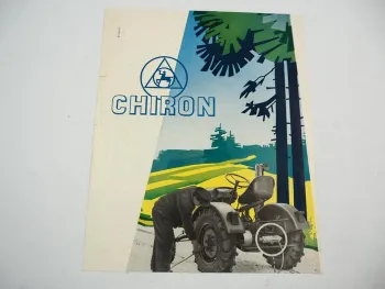 Chiron Schlepper Luftpumpe KP 200 Prospekt 1950er Jahre