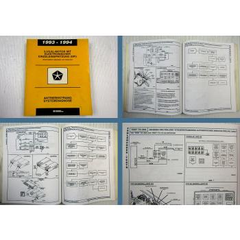 Chrysler Dodge Plymouth 3,3L 3,8L Motor SFI Diagnosehandbuch 1993 - 1994