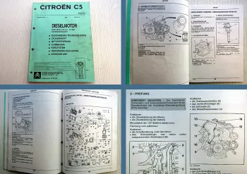 Citroen C5 2,2 l HDI Motor DW12TED4 Werkstatthandbuch Reparaturanleitung 2002