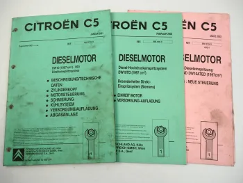Citroen C5 2.0 HDI Diesel Motor DW10 Zylinderkopf RHY RHZ Werkstatthandbuch