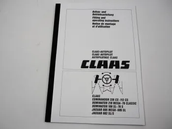 Claas Autopilo Lenkautomat Betriebsanleitung für Commandor Dominator Jaguar