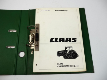 Claas Challenger 35 45 55 Betriebsanleitung Wartung 1997