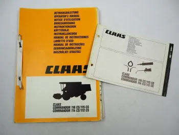 Claas Commandor 112 114 115 116 CS Notice dutilisation 1986 Französisch