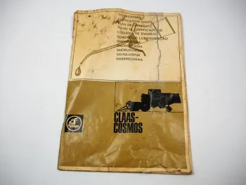 Claas Cosmos Mähdrescher Betriebsanleitung Schmierplan Lubrication Chart 1968