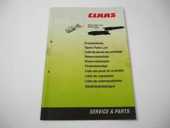 Claas Disco 3050 Plus Mähwerk Ersatzteilliste Spare Parts List 2004