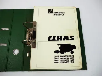 Claas Dominator 112 114 115 116 CS Reparaturhandbuch Werkstatthandbuch 1987