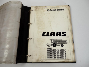 Claas Dominator 202 203 204 208 218 Hydraulik Elektrik Werkstatthandbuch 1996