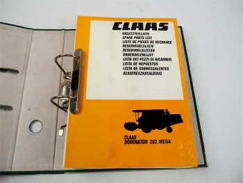 Claas Dominator 202 Mega Ersatzteilliste Spare Parts List 1995