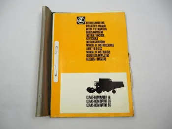 Claas Dominator 56 66 76 Operators Manual Maintenance Wiring Diagram 1981 engl.