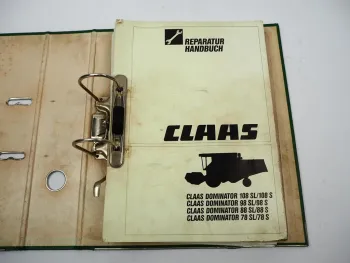 Claas Dominator 78 88 98 108 SL S Mähdrescher Werkstatthandbuch Reparatur 1992