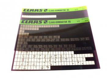 Claas Dominator 85 Werkstatthandbuch Reparaturanleitung Microfich 1977
