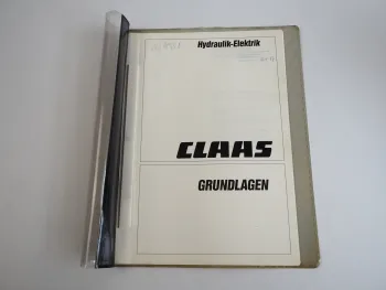 Claas Hydraulik Elektrik Grundlagen 1987 Schaltpläne hydraulische Komponenten