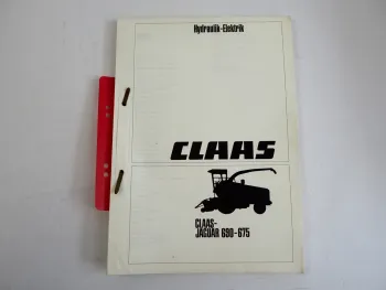 Claas Jaguar 675 680 685 690 Feldhäcksler Elektrik Hydraulik 1988