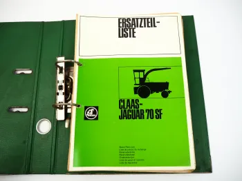 Claas Jaguar 70SF Feldhäcksler Ersatzteilliste Spare Parts List 1979