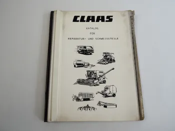 Claas Katalog für Reparatur- und Schweissteile an Erntemaschinen 1995