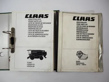 Claas Lexion 405 410 Mähdrescher + Schneidwerk Ersatzteilliste Parts List 1997