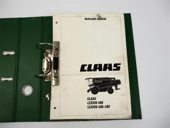 Claas Lexion I 405 bis 480 Schulung Hydraulik Elektrik Werkstatthandbuch 1997