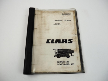 Claas Lexion I 405 bis 480 Schulungshandbuch Werkstatthandbuch 1999