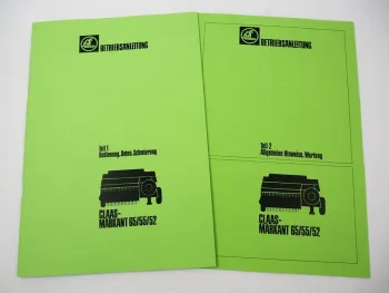Claas Markant 52 55 65 Presse Betriebsanleitung Bedienung Wartung Schmierung Einstellungen