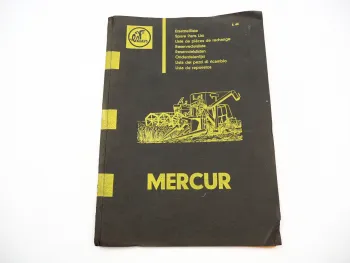 Claas Mercur Mähdrescher Ersatzteil Bildkatalog Ersatzteilliste 1964