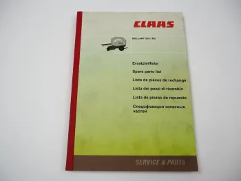 Claas Rollant 355 RC Rundballen Presse Ersatzteilliste Spare Parts List 2010