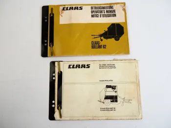 Claas Rollant 62 Rollatex Rollenpresse Betriebsanleitung Operators Manual 1984