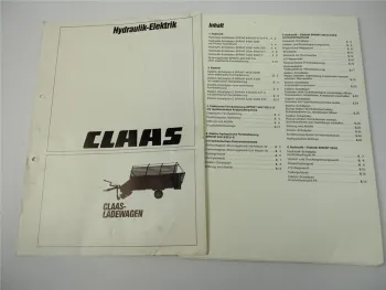 Claas Sprint 300 320 440 K G T P Hydraulik Elektrik Werkstatthandbuch 1991