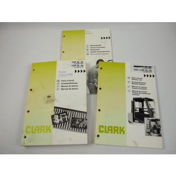 Clark CDP CGP 40 45 50 Gabelstapler Ersatzteilliste Parts Manual ca. 1997/99