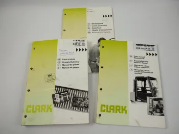 Clark CDP CGP 40 45 50 Gabelstapler Ersatzteilliste Parts Manual ca. 1997/99