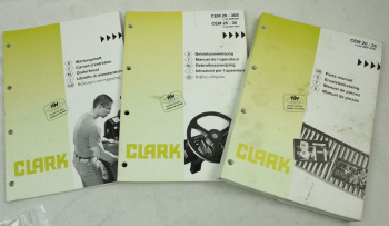 Clark CEM 20 25 30 35 Stapler Bedienungsanleitung Ersatzteilliste ca 1996