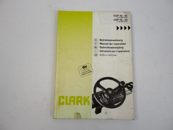 Clark CGP CDP 40 45 50 50S Gabelstapler Betriebsanweisung 2000