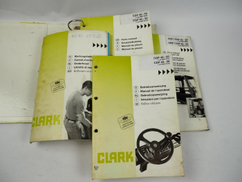 Clark CGP CDP 40 45 50 Stapler Bedienungsanleitung Ersatzteilliste 1996