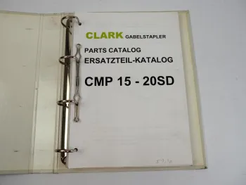 Clark CMP 15 20 SD Gabelstapler Ersatzteilliste Parts Manual