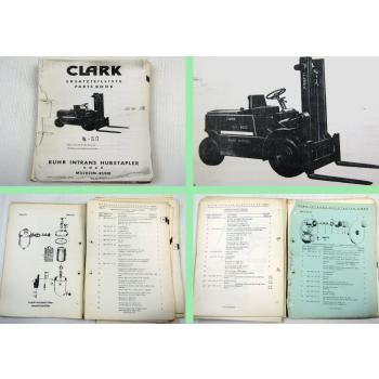 Clark DC70 Gabelstapler Fork Lift Truck Parts List Ersatzteilliste Ersatzteilkat