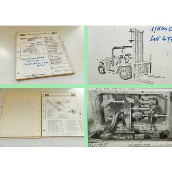 Clark DCFY225 Fork lift truck DAF Parts list book Maintenance users manual 1962