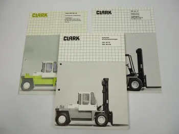 Clark DPL 60 bis 136 Gabelstapler Schulungsunterlagen Servicehandbuch 1984