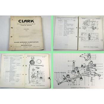 Clark ECE2024 mit 36V Gabelstapler Fork Lift Truck Parts List Ersatzteilliste