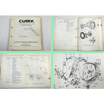 Clark ECL40 ECL50 Gabelstapler Fork Lift Truck Parts List Ersatzteilkatalog