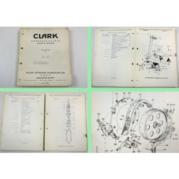Clark ECL40 ECL50 Gabelstapler Fork Lift Truck Parts List Ersatzteilliste 1962