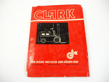 Clark EPM 20 30 N Gabelstapler Ersatzteilliste Parts Book 1980er Jahre