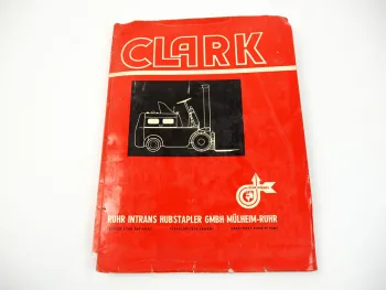 Clark EPM 20 30 N Gabelstapler Ersatzteilliste Parts Book 1980er Jahre