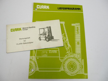 Clark Gabelstapler Wartungsheft und Lieferprogramm DPM DPS C500 DPL ...