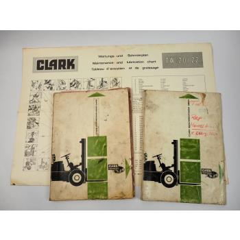 Clark TW 20 22 Gabelstapler Bedienungsanleitung Wartung Technische Beschreibung