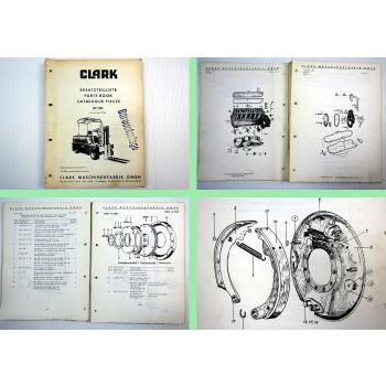 Clark UT100 Gabelstapler Ersatzteilkatalog Parts list 1964