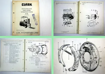 Clark UT100 Gabelstapler Ersatzteilkatalog Parts list 1964