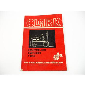 Clark Y4024 Gabelstapler Ersatzteilliste Parts Book mit Hanomag D28 Motor