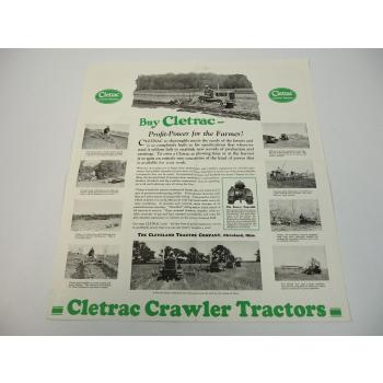 Cletrac Model 20 Crawler Tractor brochure Cleveland Ohio USA FORM 563 1930er