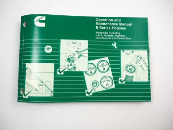 Cummins B Series Engines Motor Operation and Manintenance Manual 1996