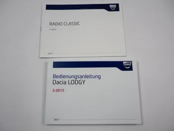 Dacia Lodgy + Radio Bedienungsanleitung Betriebsanleitung 2013